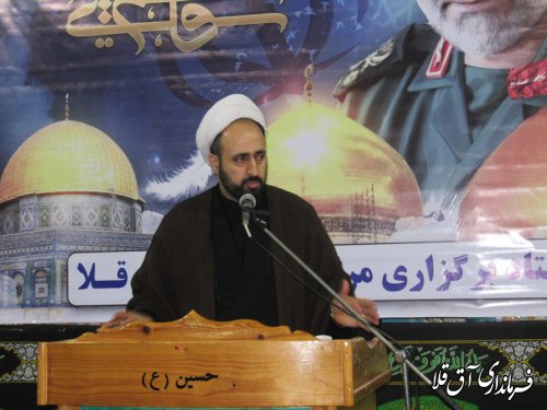 مراسم بزرگداشت"شهید سپهبد سلیمانی"در شهرستان آق قلا برگزار شد
