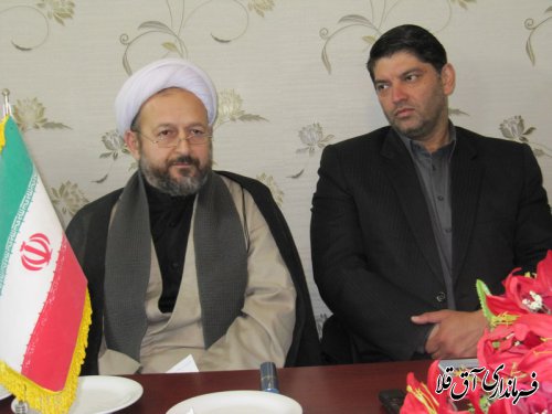 آئین معارفه امام جمعه اهل تشیع بخش وشمگیر شهرستان آق قلا برگزار شد