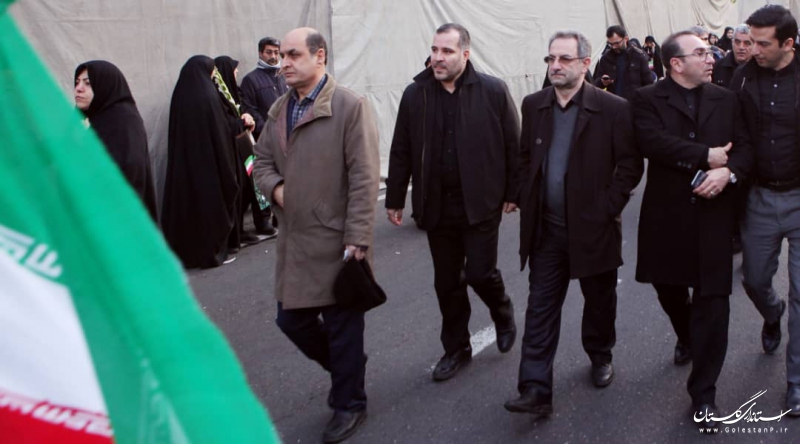 حضور استاندار گلستان در مراسم تشییع پیکر شهید سپهبد سلیمانی در تهران