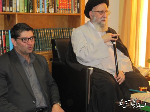 فرماندار شهرستان آق قلا با نماینده ولی فقیه در استان دیدار کرد