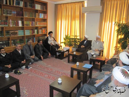 فرماندار شهرستان آق قلا با نماینده ولی فقیه در استان دیدار کرد