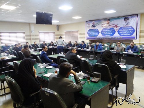 جلسه شورای هماهنگی مبارزه با مواد مخدر شهرستان علی آبادکتول