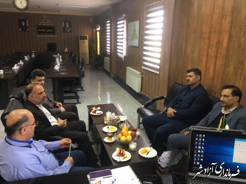دیدار مدیرکل اموال و املاک بنیاد مستضعفان استان گلستان با فرماندار آزادشهر