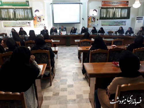 نشست انتخاباتی بانوان فرهیخته شهرستان مینودشت