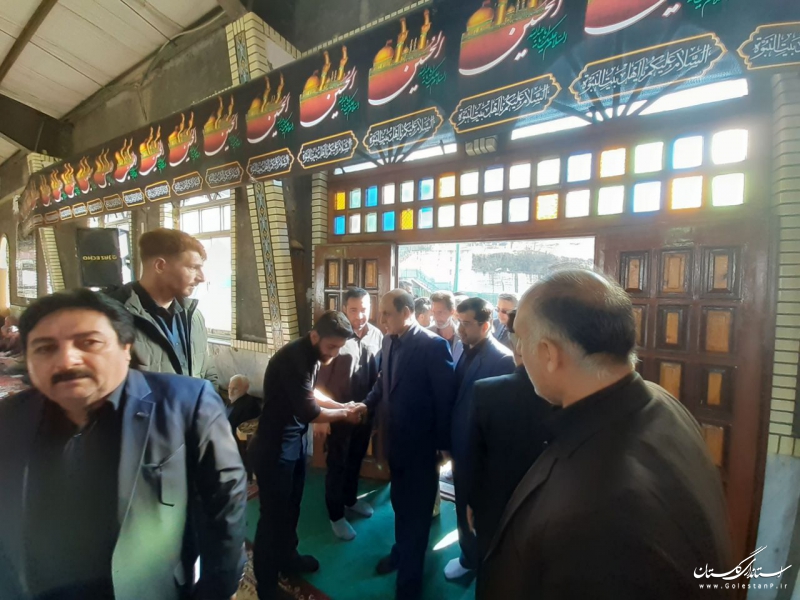 حضور استاندار گلستان در مراسم سومین روز درگذشت مدیرکل بنیاد مسکن استان