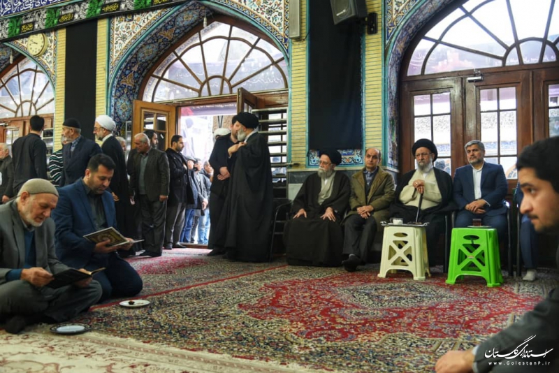  حضور استاندار گلستان در مراسم هفتمین روز بزرگداشت ارتحال آیت الله میبدی(ره) 