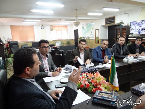 جلسه کارگروه گندم، آرد و نان شهرستان علی آبادکتول برگزار شد