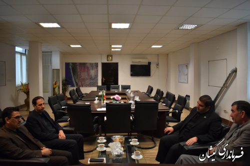 دیدار مدیرکل بنیاد مسکن انقلاب اسلامی گیلان  با فرماندار گمیشان