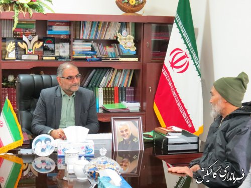 فرماندار گالیکش با برخی شهروندان شهرستان بصورت چهره به چهره دیدار کرد