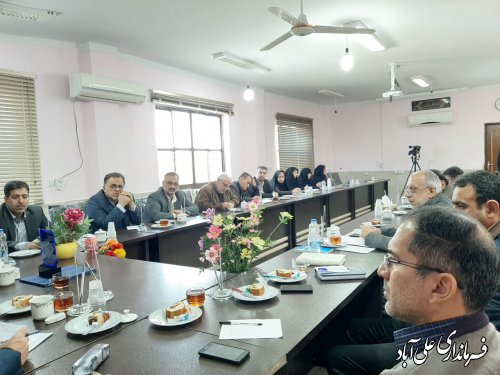 برگزاری جلسه شورای آموزش و پرورش شهرستان علی آبادکتول