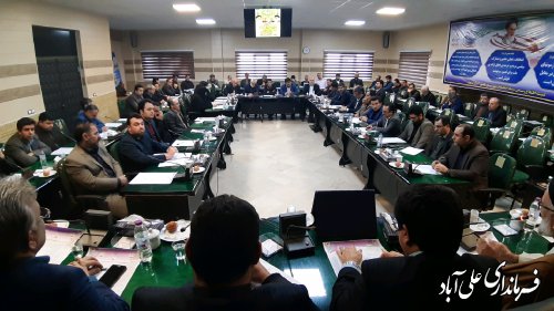 نهمین جلسه شورای اداری با محوریت بررسی وضعیت شهرستان در حوزه اشتغال و اقتصاد مقاومتی