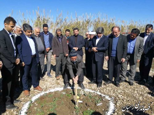 افتتاح شبکه توزیع و نصب انشعابات روستای سعدآباد فندرسک