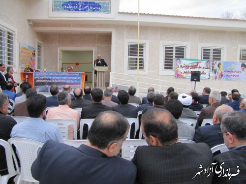 افتتاح یک واحد آموزشی ۶ کلاسه در شهر نوده خاندوز شهرستان آزادشهر