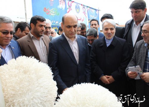 3000 مین واحد مسکونی احداثی مناطق سیل زده استان در شهرستان آق قلا افتتاح شد
