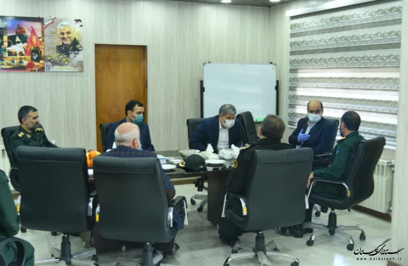 دیدار استاندار با فرمانده سپاه نینوای گلستان به مناسبت روز پاسدار 