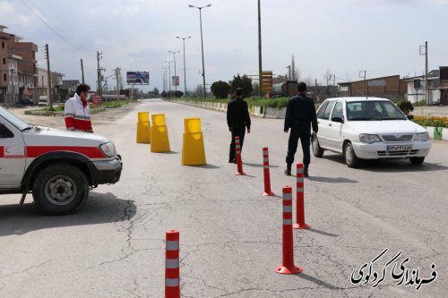 بازدید فرماندار کردکوی از اجرای طرح کاهش زنجیره انتقال بیماری در ورودی ها و خروجی های شهرستان