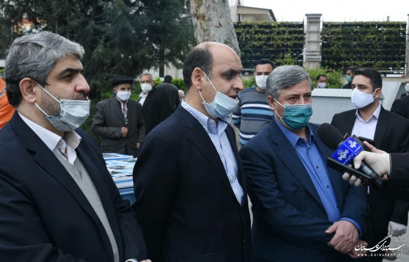 با حضور استاندار گلستان ؛ دهمین مرحله توزیع اقلام بهداشتی در شهر گرگان انجام شد