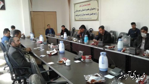 همایش دهیاران و روسای شوراهای اسلامی روستاهای بخش چشمه ساران آزادشهر برگزار شد