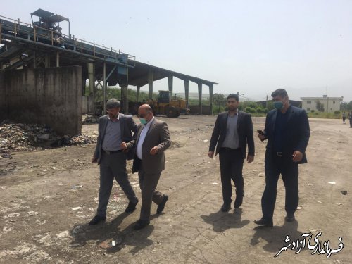 بازدید معاون رییس کل دادگستری استان به همراه فرماندار آزادشهر از سایت پسماند شرق استان