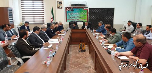 جلسه گارگروه رفع موانع تولید در شهرستان مراوه تپه برگزار شد
