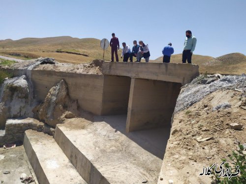 بازدید میدانی فرماندار کلاله از بازسازی و مرمت پل های سطح شهرستان