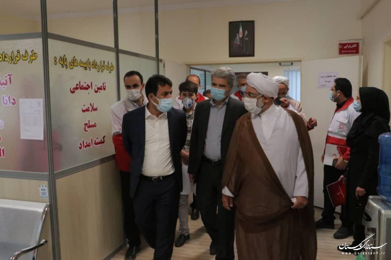 بازدید یکروزه معاون بهداشت، درمان و توانبخشی جمعیت هلال احمر از هلال احمر گلستان