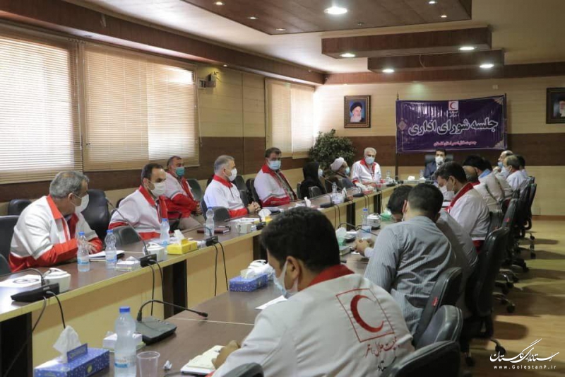 بازدید یکروزه معاون بهداشت، درمان و توانبخشی جمعیت هلال احمر از هلال احمر گلستان