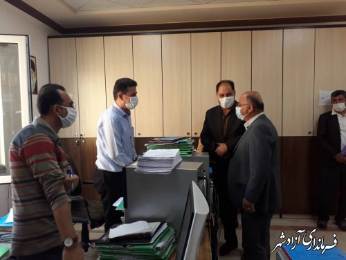بازدید فرماندار آزادشهر از اداره بنیاد مسکن این شهرستان