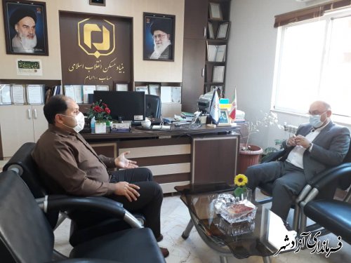 بازدید فرماندار آزادشهر از اداره بنیاد مسکن این شهرستان
