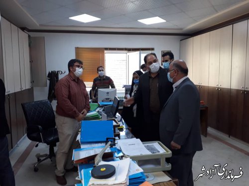 بازدید فرماندار آزادشهر از اداره بنیاد مسکن این شهرستان