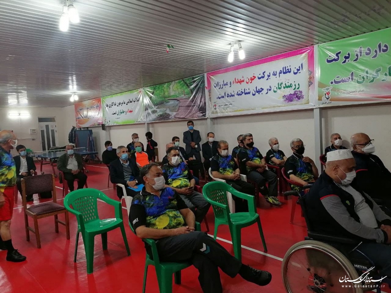 حضور استاندار گلستان در سالن تنیس روی میز جانبازان و معلولین/ بازدید سرزده از تمرینات تیم پاس گرگان