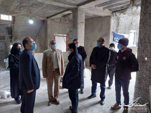 بازدید مدیرکل امور اتباع و مهاجرین خارجی از دو پروژه در حال تکمیل این اداره کل