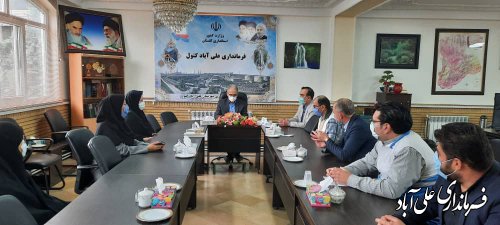 دیدار نوروزی نماینده و مسئولین شهرستان علی آباد کتول با فرماندار