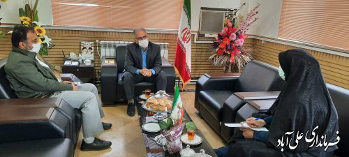 دیدار نوروزی نماینده و مسئولین شهرستان علی آباد کتول با فرماندار