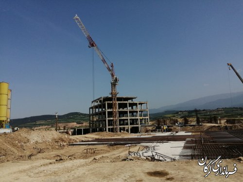 بازدید میدانی فرماندار گرگان از طرح توسعه بیمارستان ۶٠٠ تخت خوابی گرگان