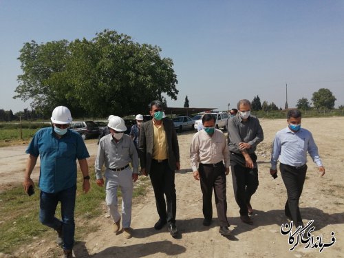 بازدید میدانی فرماندار گرگان از طرح توسعه بیمارستان ۶٠٠ تخت خوابی گرگان