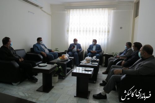 دیدار و دلجویی نماینده مردم شرق گلستان در مجلس و هیات همراه از فرماندار گالیکش