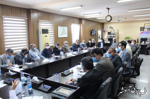 جلسه بررسی آخرین وضعیت آب شرب شهرستان آزادشهر برگزار شد