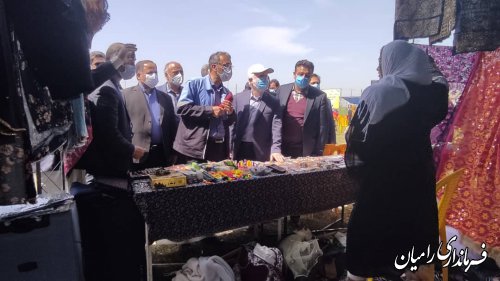برپایی نمایشگاه فرهنگ و سنن شهرستان رامیان