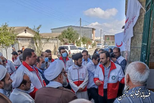 مانور امدادی در شهرک ولی عصر شهرستان ترکمن برگزار شد