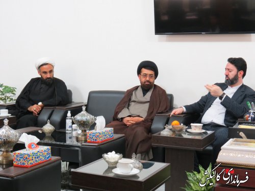 دیدار راهیار اداره کل تبلیغات اسلامی استان و مسئول جدید تبلیغات اسلامی شهرستان با فرماندار گالیکش