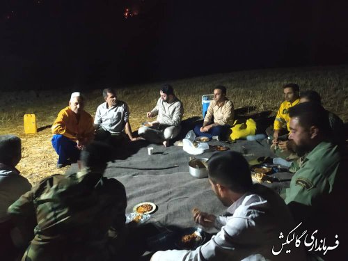 منطقه جنگلی و صخره‌ای نیلکوه گالیکش طعمه حریق شد