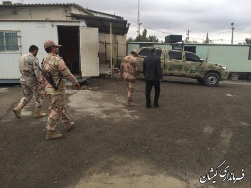 بازدید فرماندار گمیشان از پاسگاه مرزی مختوم قلی