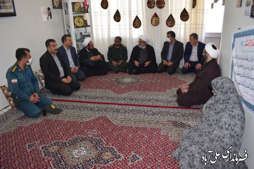 دیدار نائب رئیس سابق حرکه النجباء عراق با خانواده های شهدای مدافع حرم علی آبادکتول