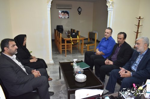 بازدید سرزده فرماندار علی آباد کتول از چند اداره شهرستان