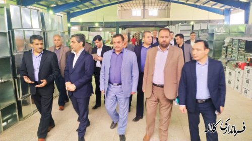 بازدید معاون وزیر صنعت، معدن و تجارت از ناحیه صنعتی دهنه شهر کلاله