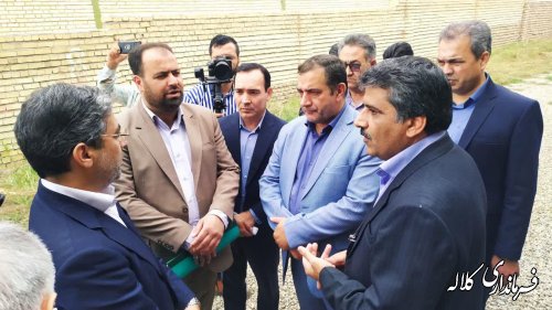 بازدید معاون وزیر صنعت، معدن و تجارت از ناحیه صنعتی دهنه شهر کلاله