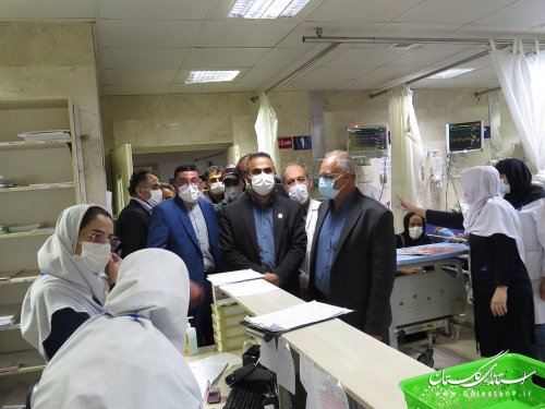 بازدید معاون سازمان پدافند غیرعامل از بیمارستان شهید صیاد شیرازی گرگان
