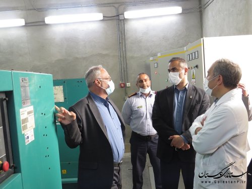 بازدید معاون سازمان پدافند غیرعامل از بیمارستان شهید صیاد شیرازی گرگان