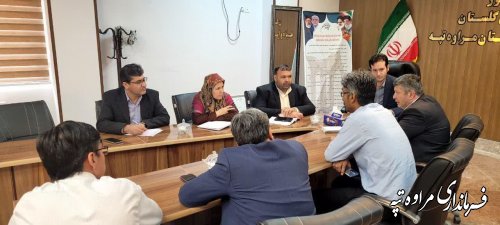 بررسی راهکارهای توسعه شهری مراوه‌تپه و گلیداغ با حضور مدیرکل امور شهری استانداری گلستان